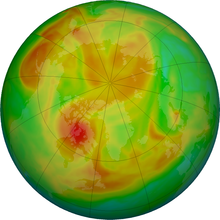 Arctic ozone map for 15 May 2021